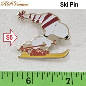 Buy one get one FREE, New Vintage Snoopy Ski Pin